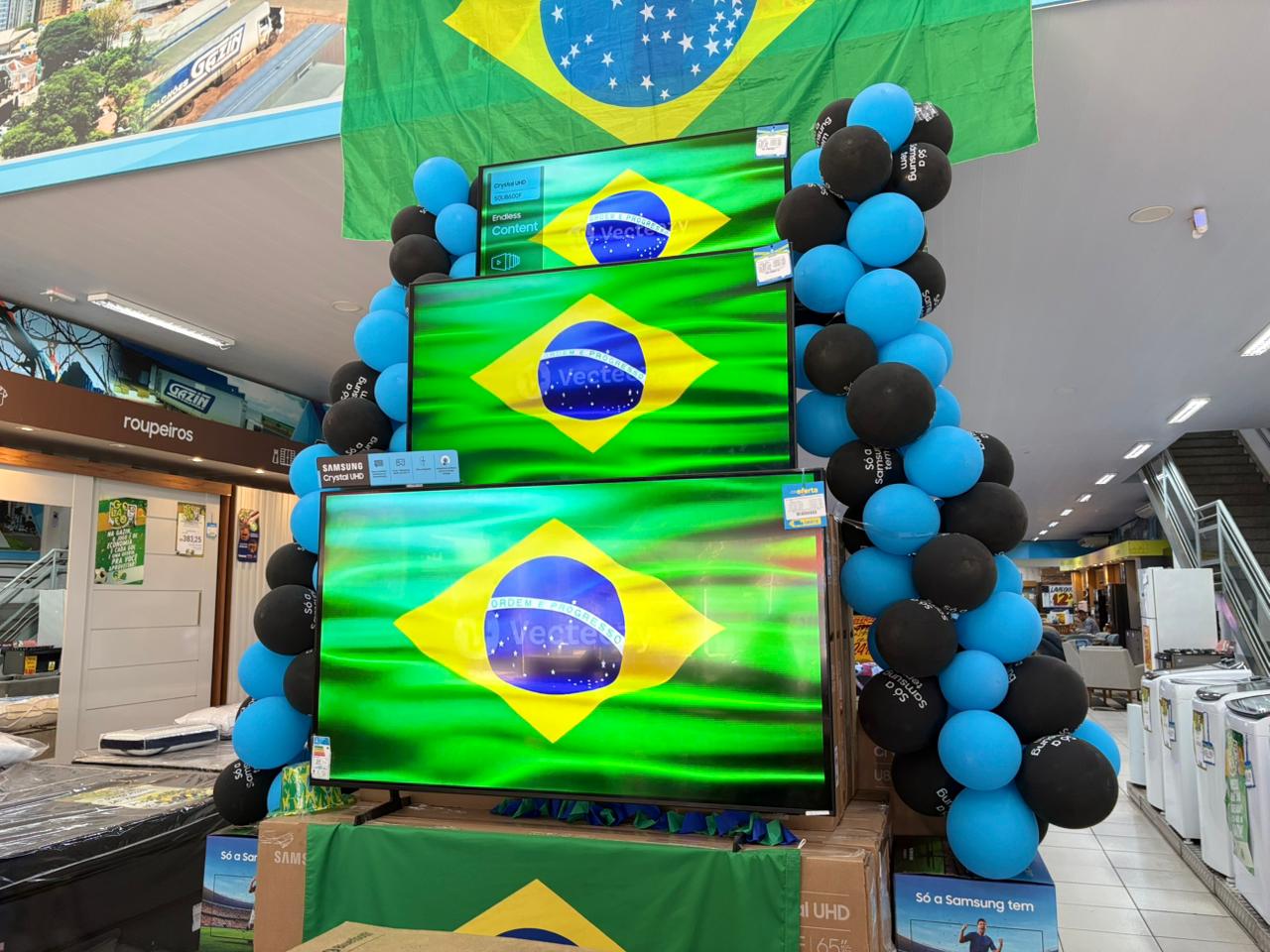Avanço do Seleção Brasileira, ‘bomba’ vendas de TVs com mais 60 polegadas na Capital