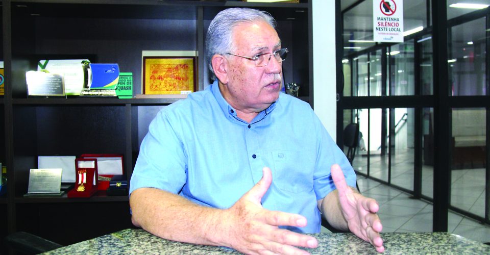 Presidente da FFMS, Estevão Petrallás fala em descentralizar trabalho no futebol de MS - Foto: Cayo Cruz