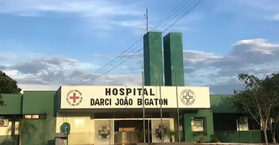 Fachado do Hospital Darci João Bigaton, em Bonito - Foto: reprodução