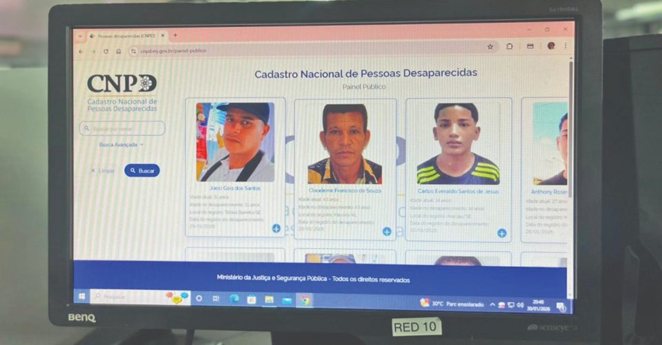 Cadastro Nacional de Desaparecidos está disponível no site do Ministério da Justiça - Foto: Roberta Martins