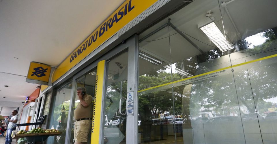 Fachada de Agência do Banco do Brasil.